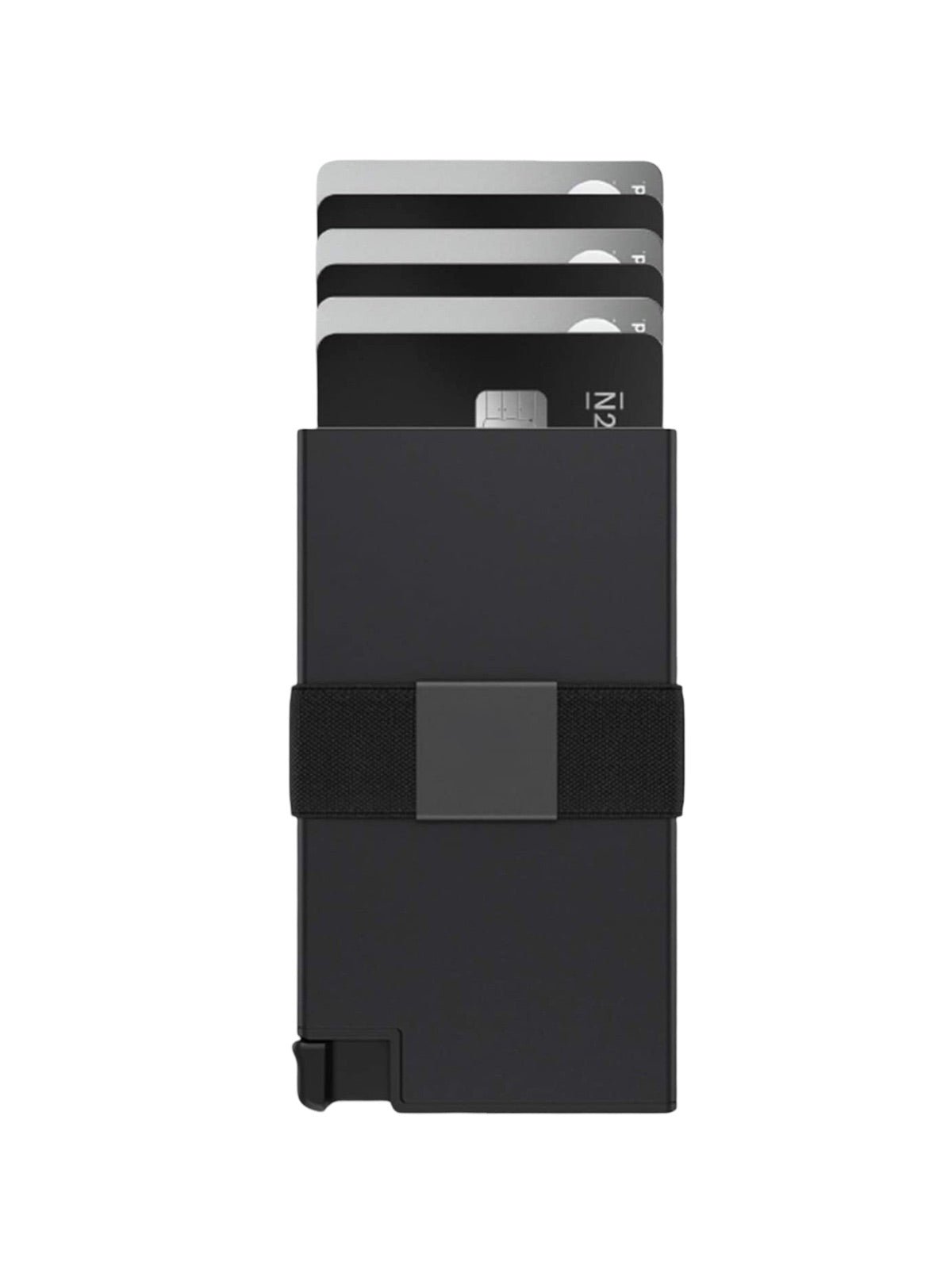 Porte - cartes en aluminium, porte feuilles RFID, slim, anti vol, capacité extensible, modèle Jester - Porte - feuille - Noir