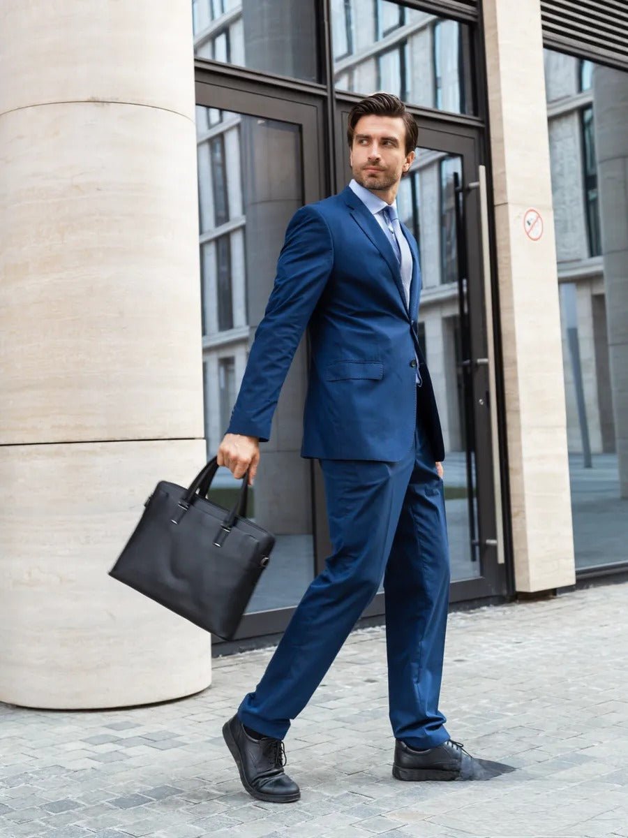 Porte - document en cuir, pour l'homme d'affaires, déperlant, modèle Clotaire - Porte - document - Noir