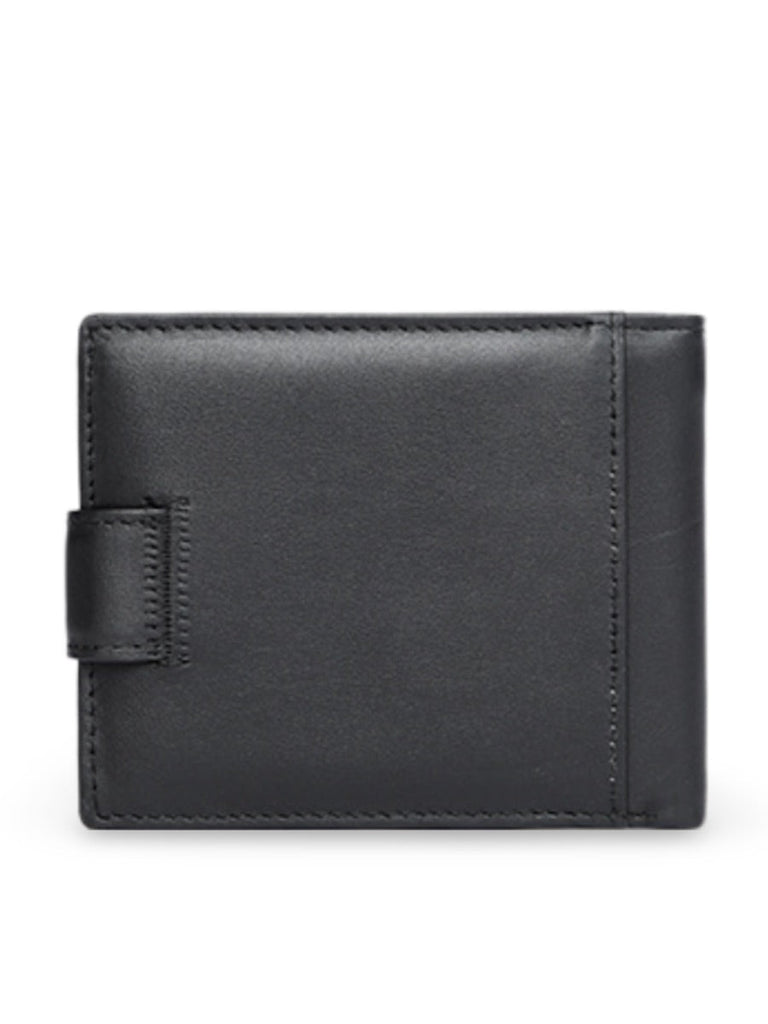 Portefeuille cuir véritable homme, RFID sécurisé, grande capacité, compartiment monnaie, modèle Merlin - Porte - feuille - Noir