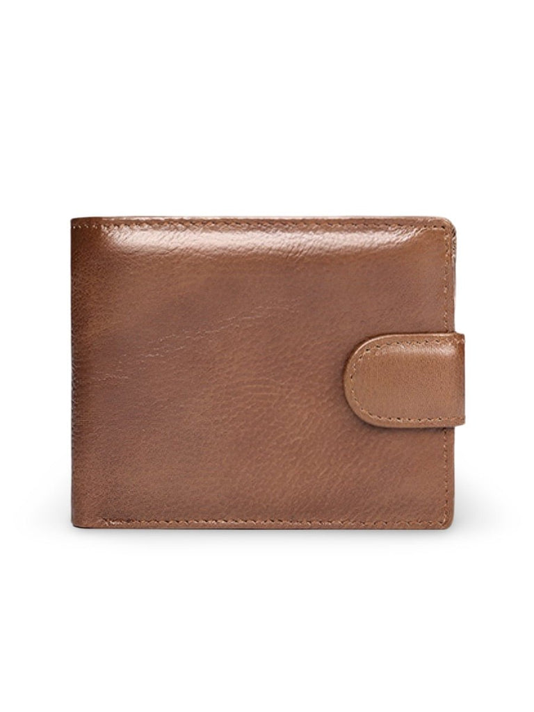 Portefeuille cuir véritable homme, RFID sécurisé, grande capacité, compartiment monnaie, modèle Merlin - Porte - feuille - Camel