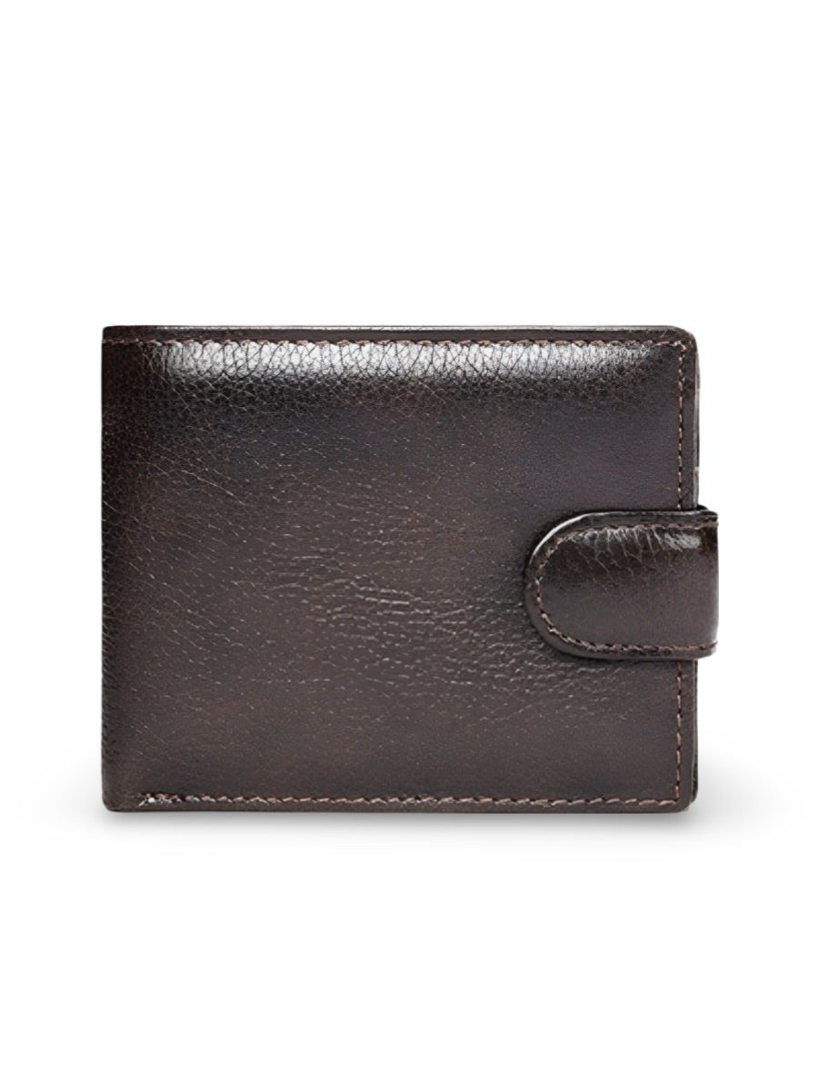 Portefeuille cuir véritable homme, RFID sécurisé, grande capacité, compartiment monnaie, modèle Merlin - Porte - feuille - Café