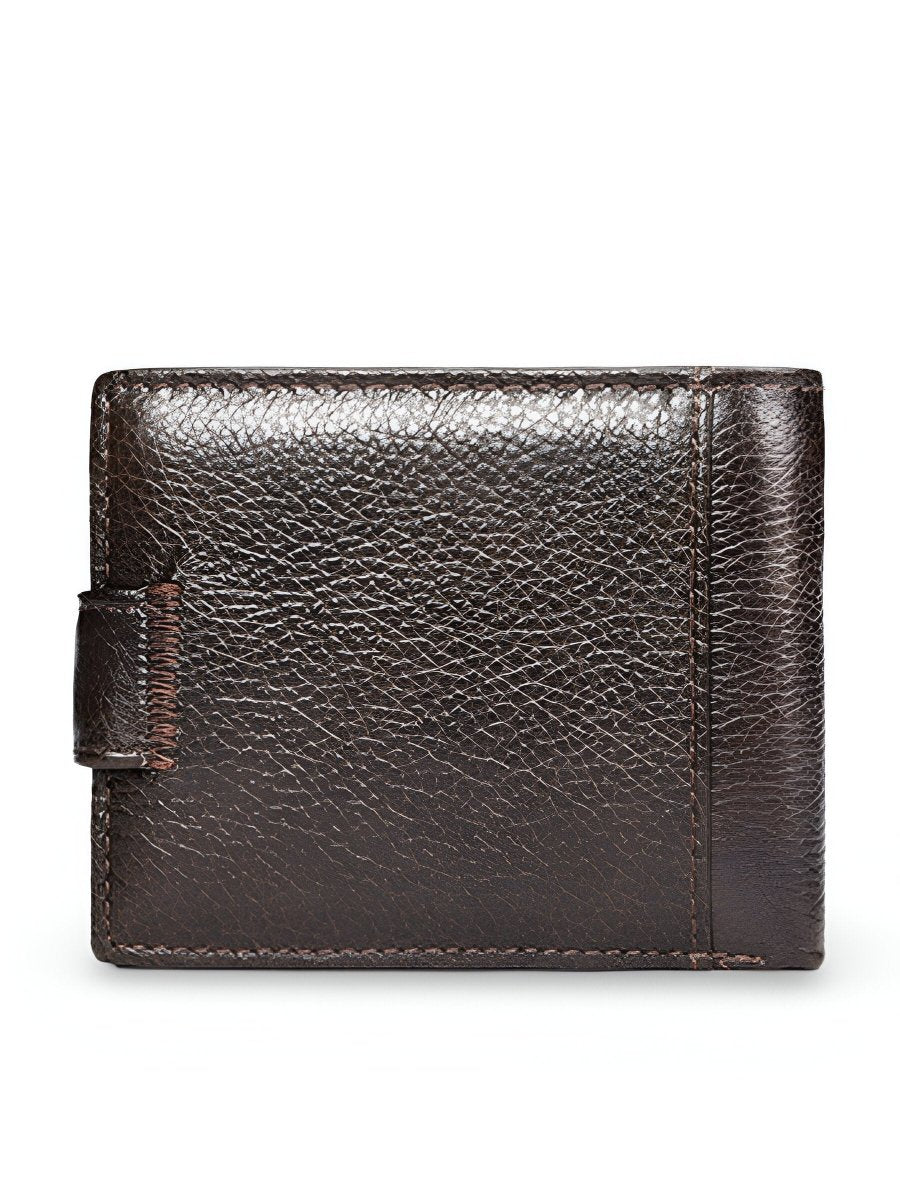 Portefeuille cuir véritable homme, RFID sécurisé, grande capacité, compartiment monnaie, modèle Merlin - Porte - feuille - Café