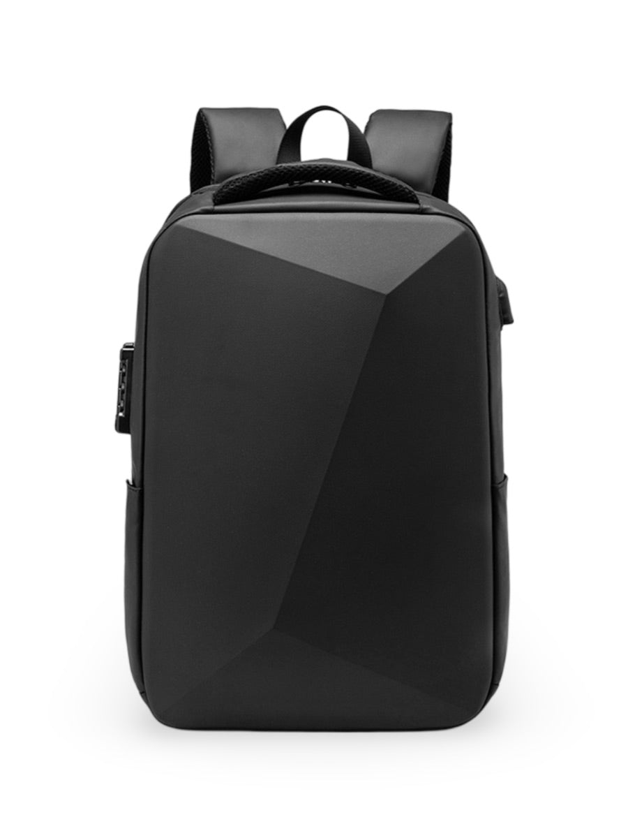 Sac à dos antivol, business et voyage, capacité extensible, avec port USB et compartiment ordinateur 15,6", résistant à l'eau, modèle Alior - Sac à dos - Noir