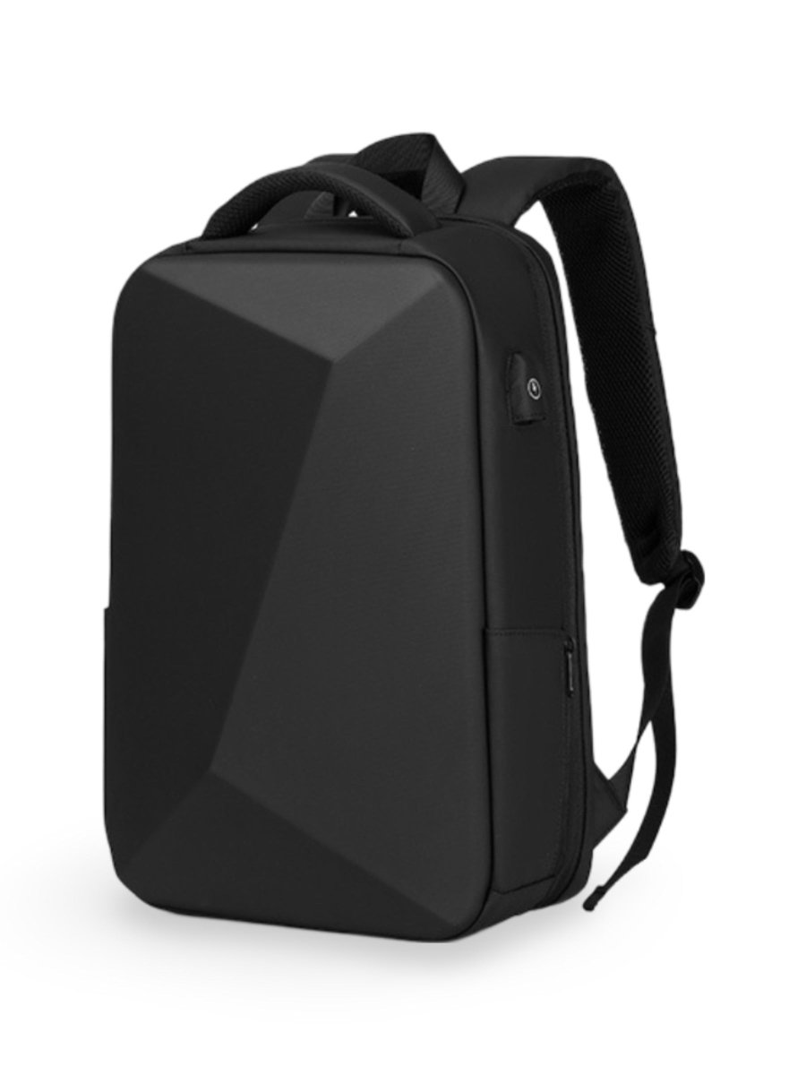 Sac à dos antivol, business et voyage, capacité extensible, avec port USB et compartiment ordinateur 15,6", résistant à l'eau, modèle Alior - Sac à dos - Noir