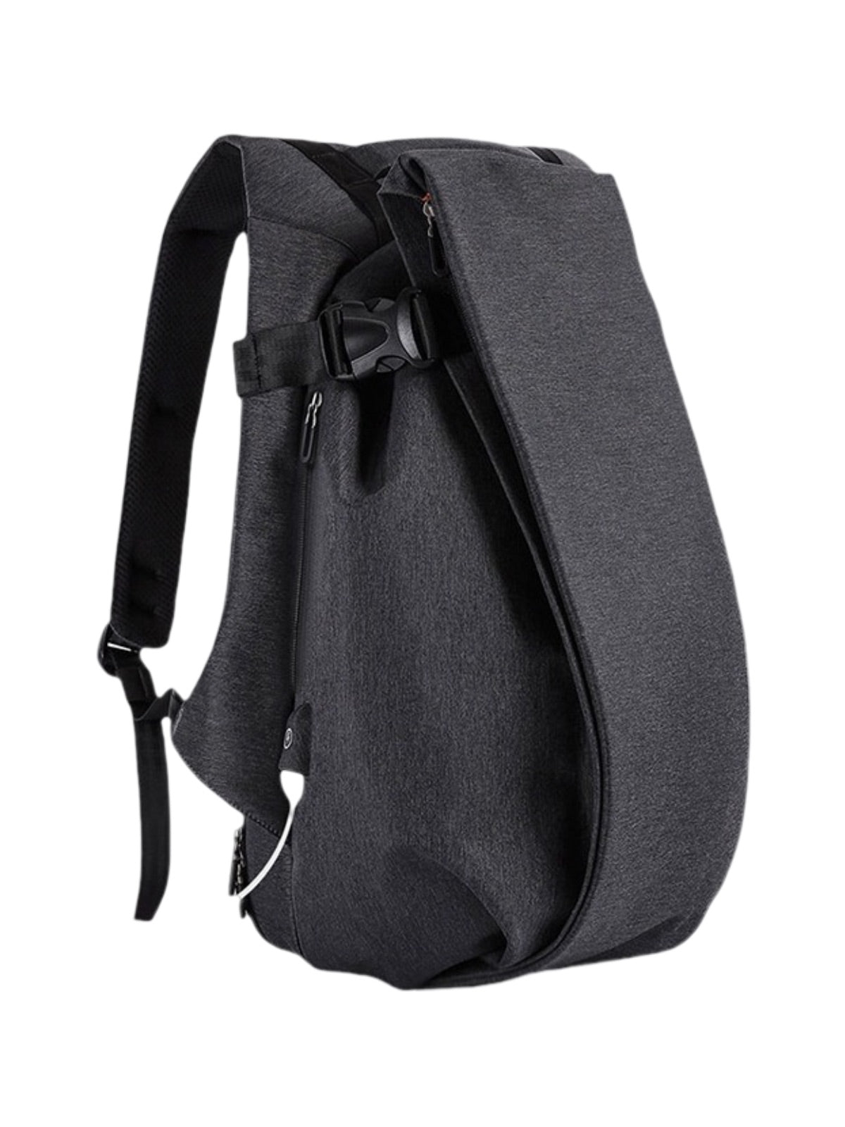 Sac à dos déperlant pour ordinateur, format 17 pouces, sac urbain grande capacité, rangement sécurisé et fonctionnel, modèle Adouin - Sac à dos - Gris