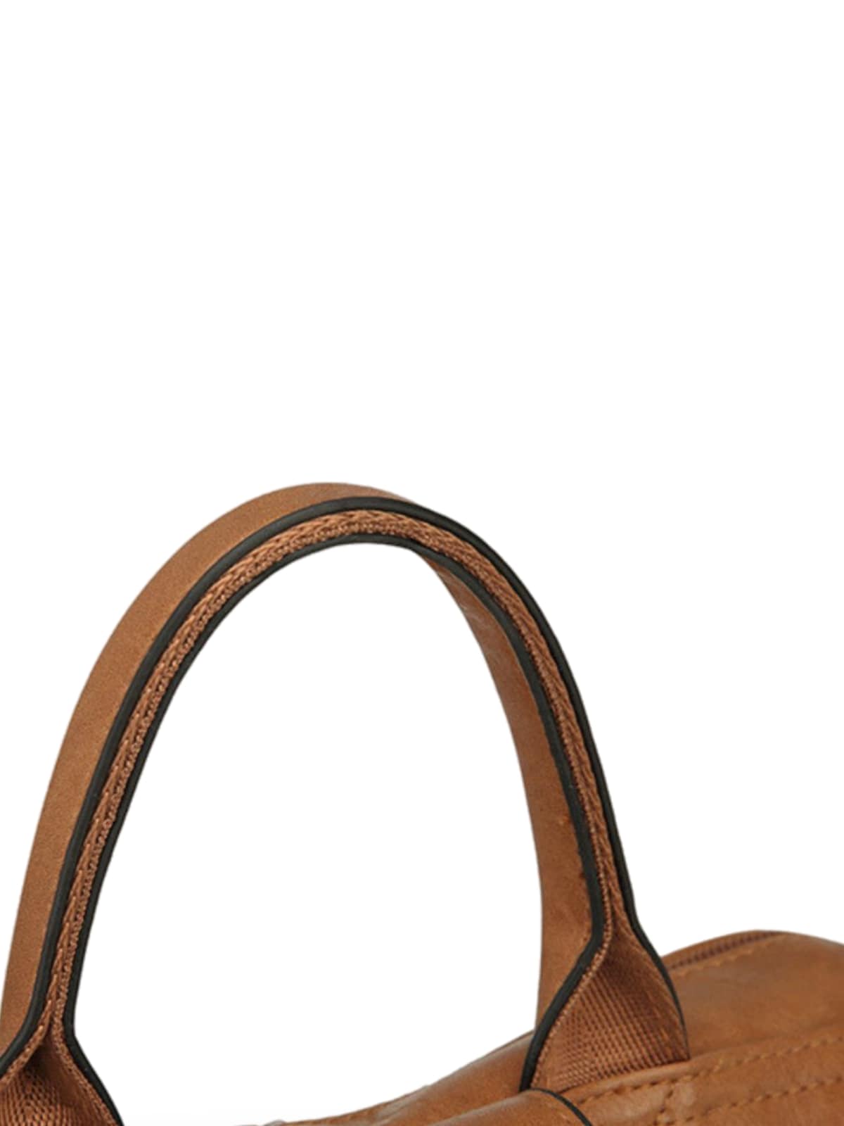 Sac à dos femme en Simili Vegan, multi - poches, bandoulière ajustable, style rétro, modèle Ilona - Sac à dos - Camel