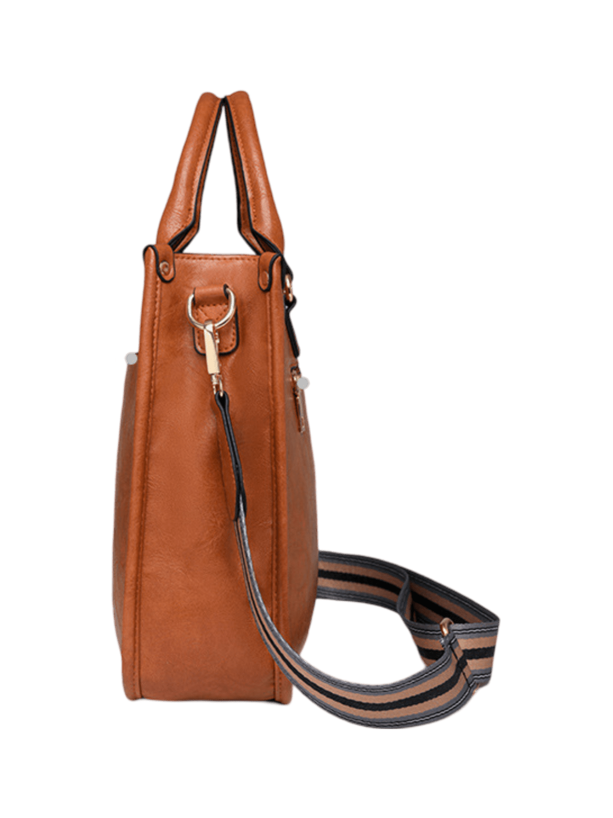 Sac à dos femme, simili vegan, grande capacité, léger, design rétro tendance, modèle Selenah - Sac Bandoulière - Beige