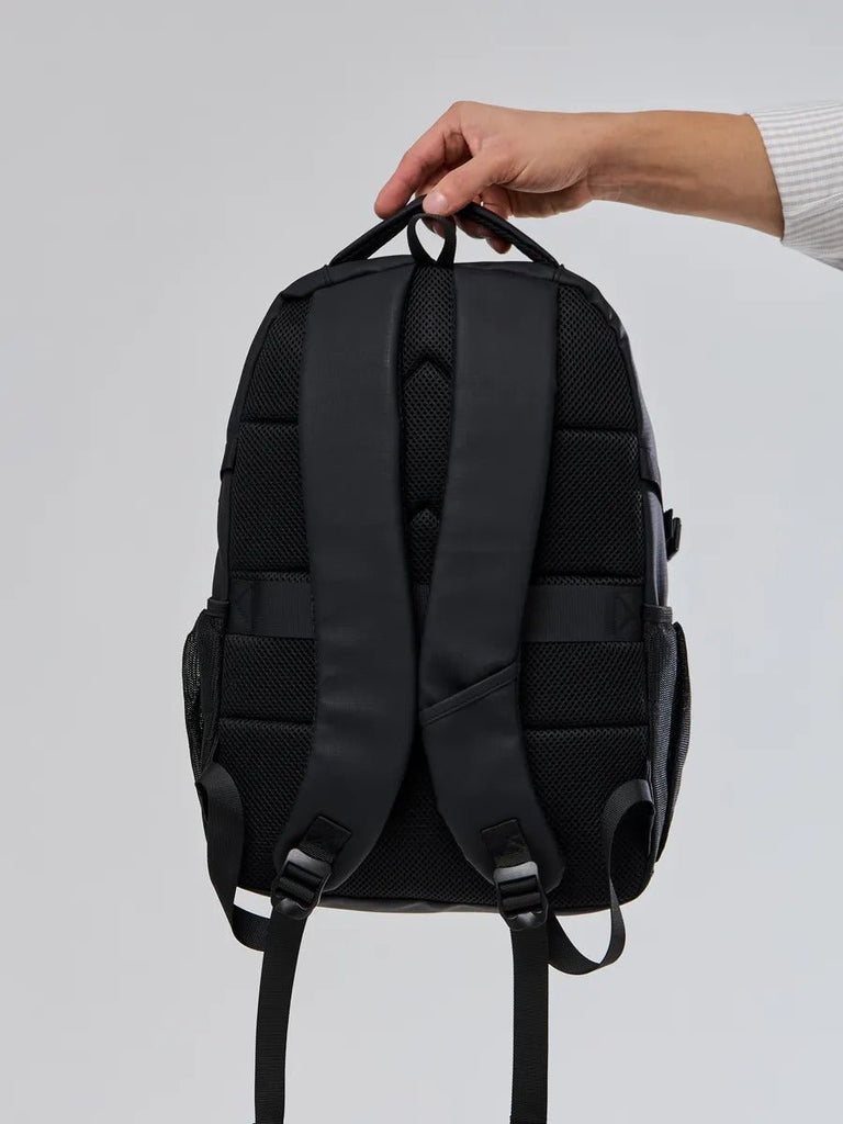 Sac à dos homme grande capacité, multi - compartiments, port USB, imperméable, design ergonomique, modèle Léos - Sac à dos - Noir