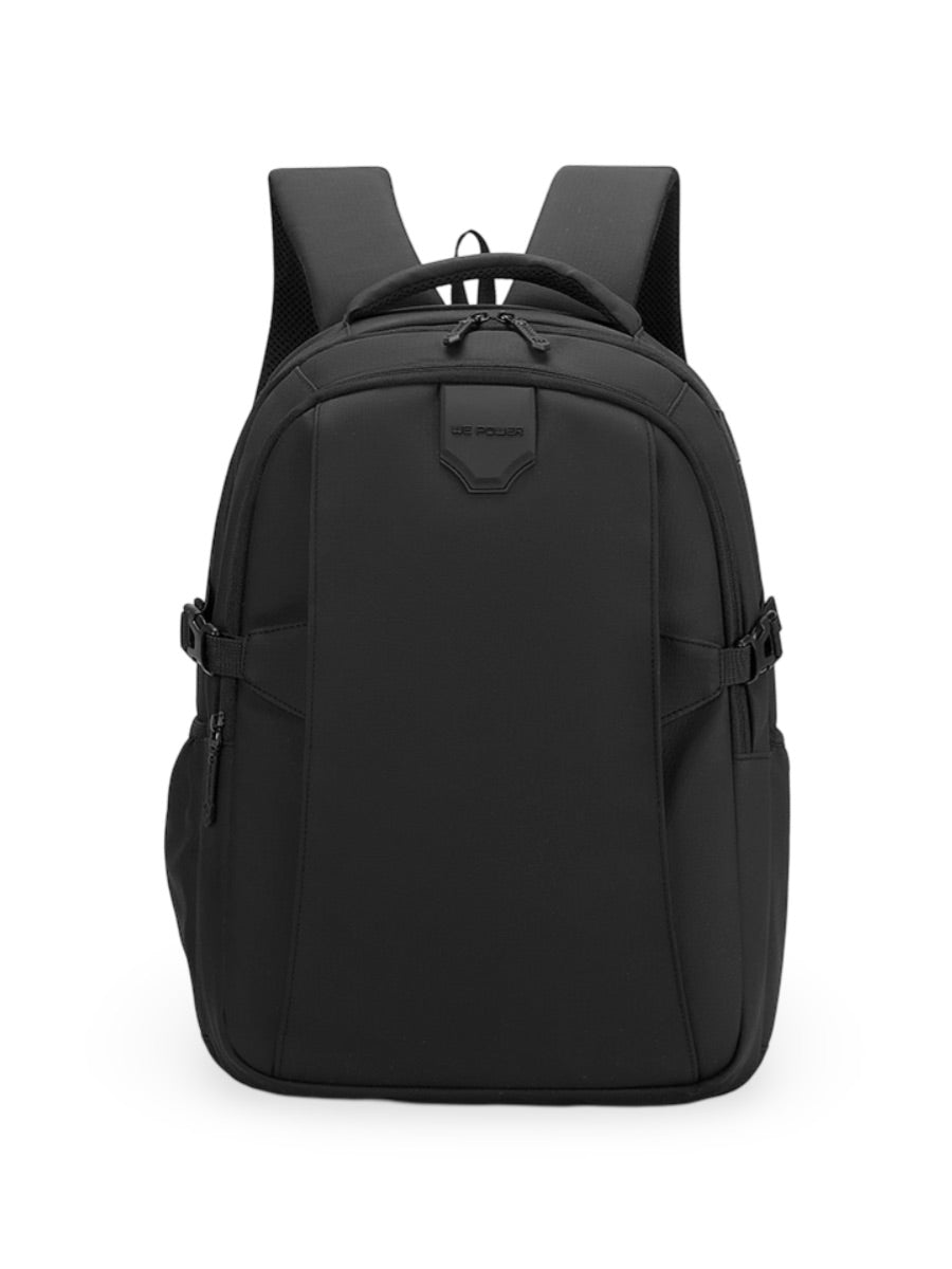 Sac à dos homme grande capacité, multi - compartiments, port USB, imperméable, design ergonomique, modèle Léos - Sac à dos - Noir