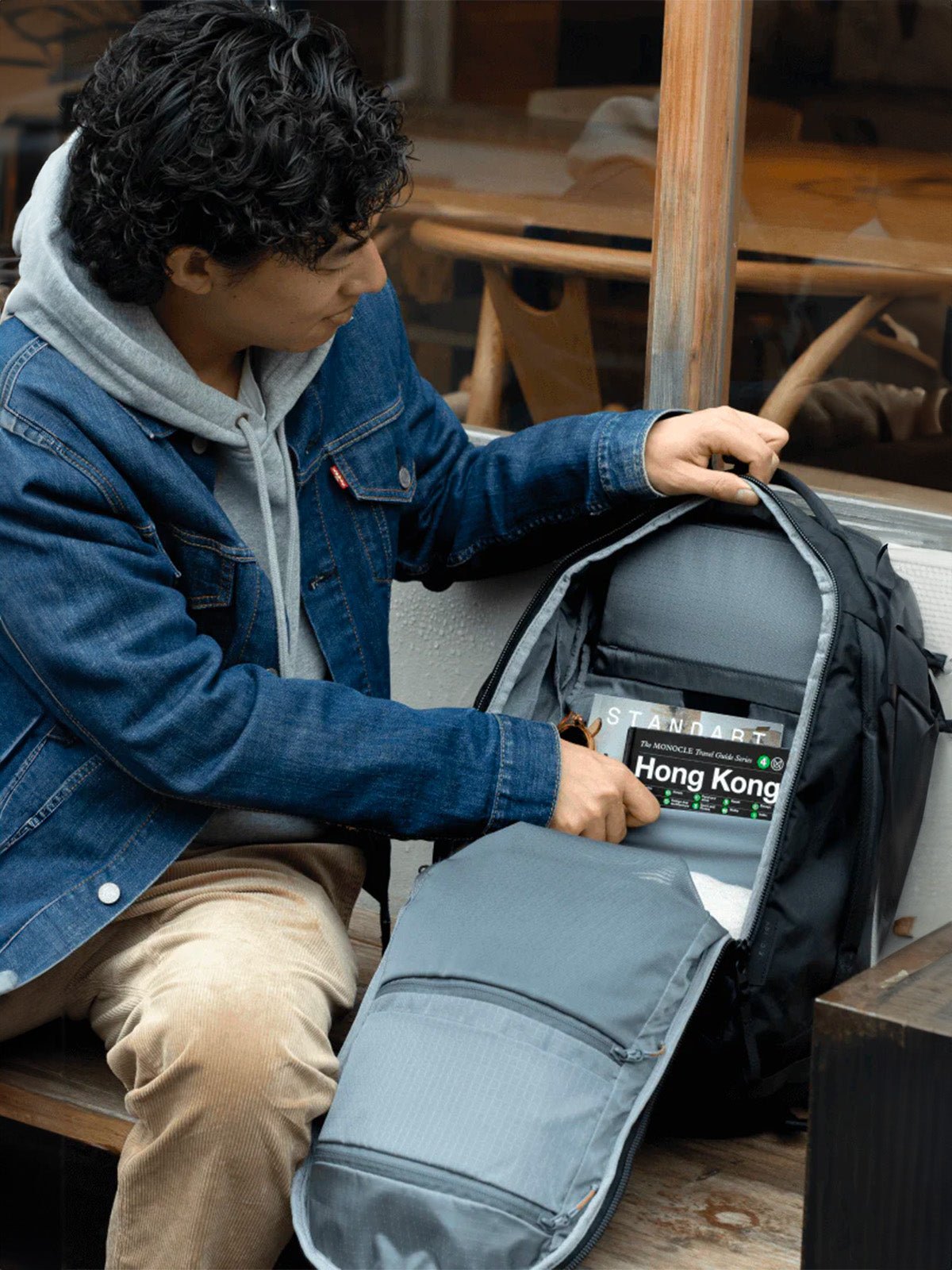 Sac à dos homme, X - PAC imperméable, 26L, compartiment ordinateur, design urbain, sac de sport, modèle Norfa - Sac à dos - Noir
