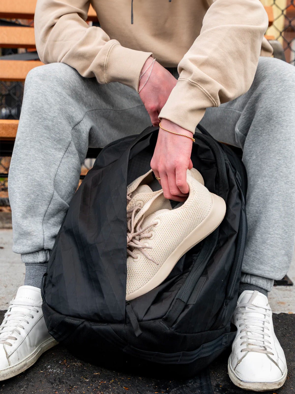 Sac à dos homme, X - PAC imperméable, 26L, compartiment ordinateur, design urbain, sac de sport, modèle Norfa - Sac à dos - Noir