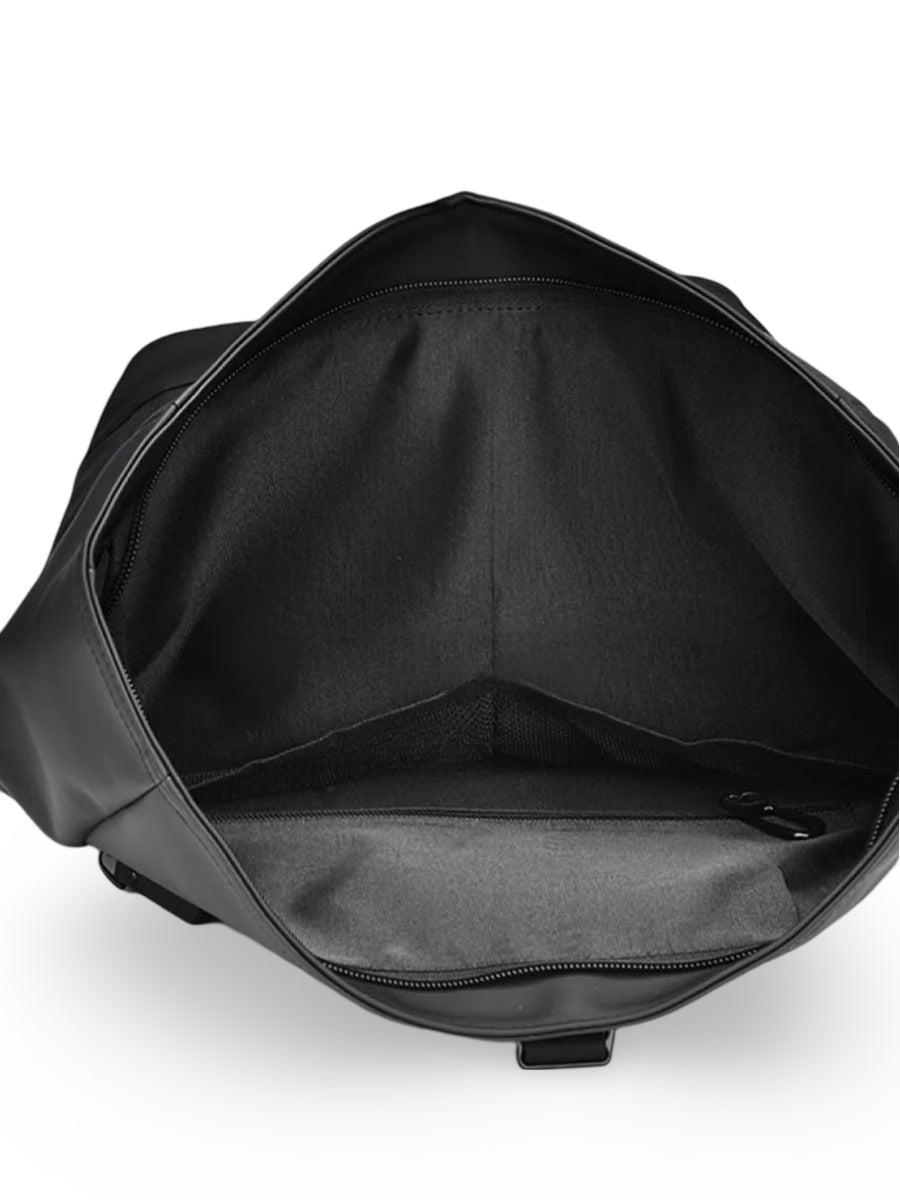 Sac à dos imperméable, grand volume, confort quotidien, au style unisexe, modèle Erwan - Sac à dos - Noir