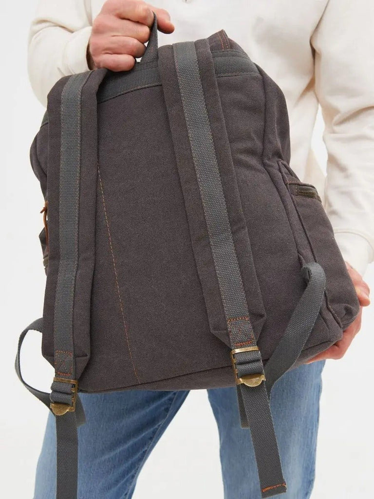 Sac à dos rétro en toile, grand, pour homme, idéal pour voyager, modèle Arselin - Sac à dos - Marron