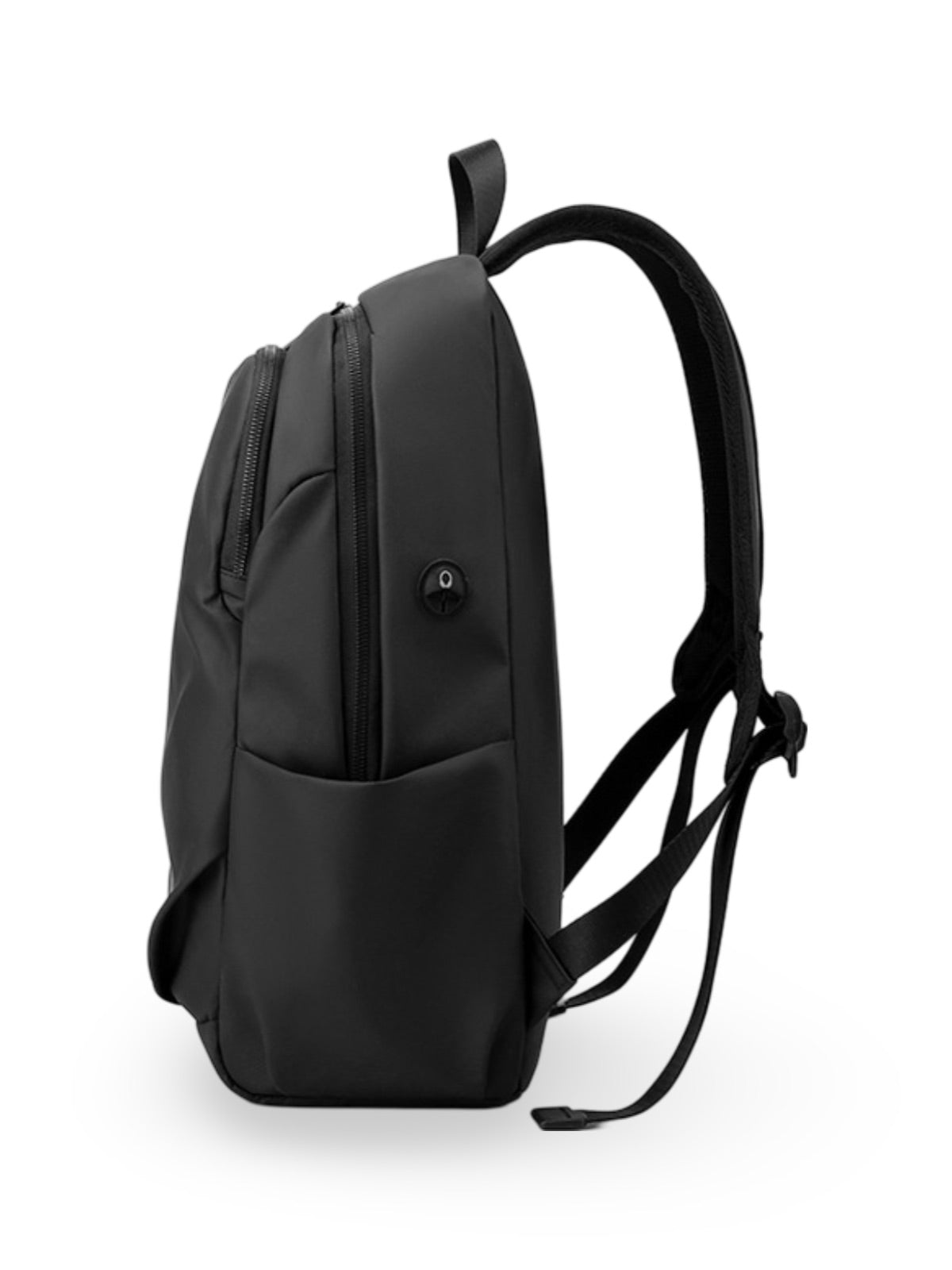 Sac à dos technique, grande capacité 20L, avec port USB et poche antivol, imperméable, pour un usage quotidien, modèle Eliott - Sac à dos - Noir