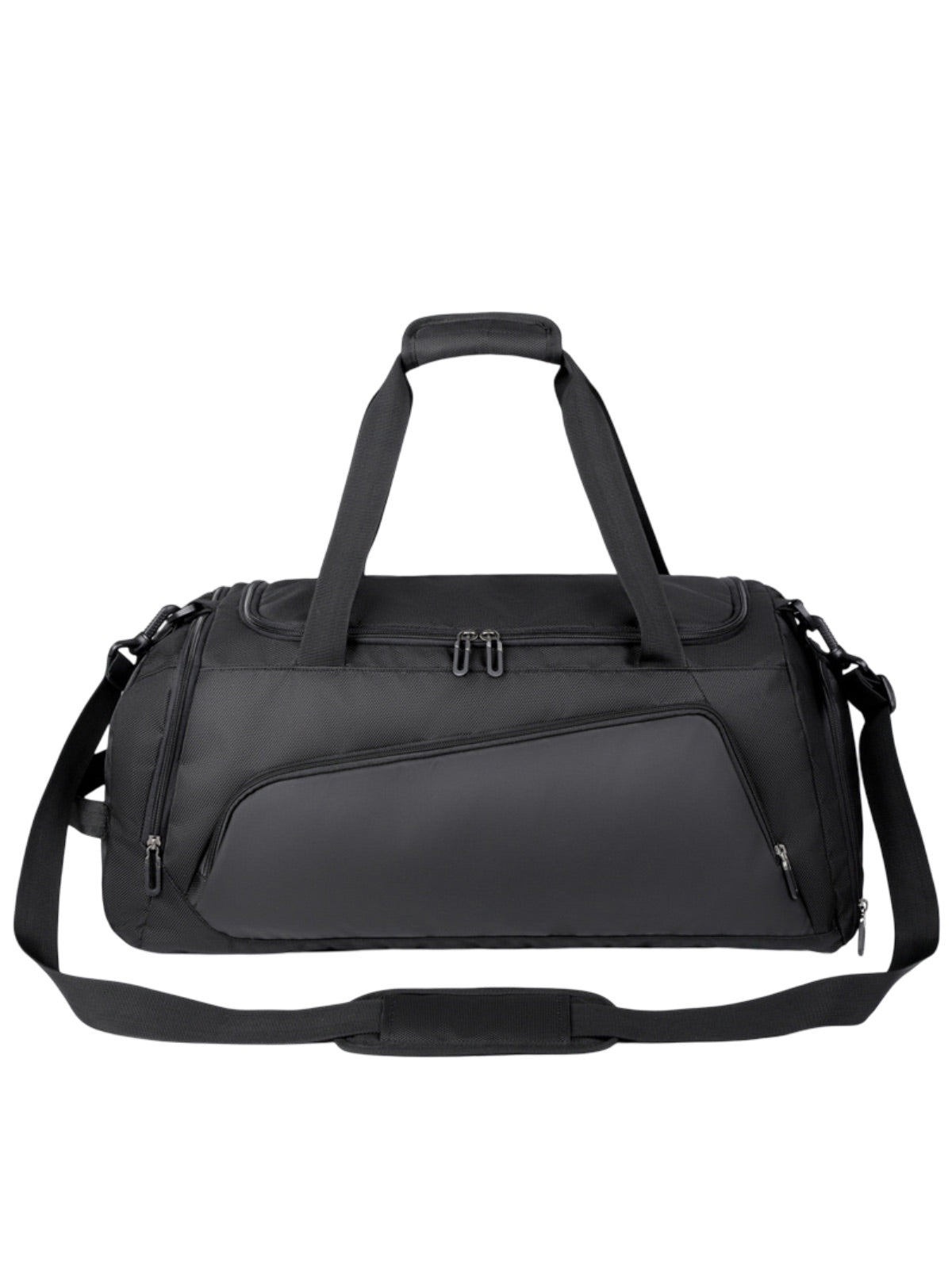 Sac de sport déperlant, compartiment chaussures, sac de voyage, sac fitness, sac à bandoulière, modèle Kilim - Sac de voyage - Noir