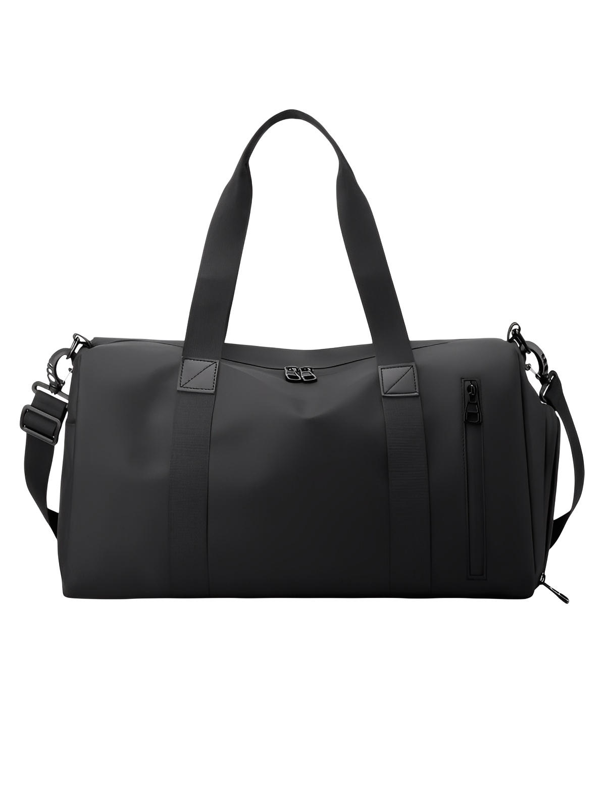 Sac de sport imperméable, sac de voyage compartiment chaussures, bagage de vacances, sac fitness gym, sac cabine léger, modèle Cornelis - Sac de voyage - Noir