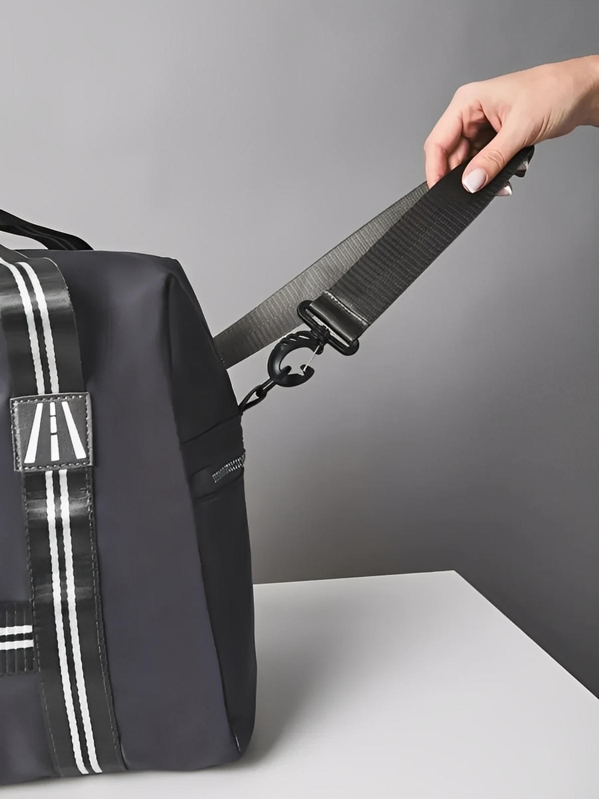 Sac de sport multifonction pour voyage, cabine avion, fitness, week - end et salle de sport, modèle Carmen - Sac de voyage - Gris