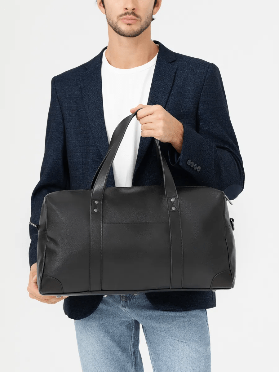 Sac de voyage d'affaires en cuir, pour l'homme actif, modèle Dagobert - Sac de voyage - Noir