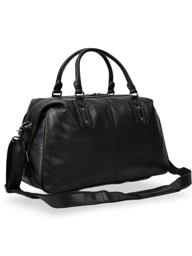 Sac de voyage en cuir, pour l'homme moderne, modèle Severin - Sac de voyage - Noir