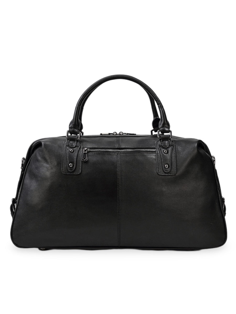 Sac de voyage en cuir, pour l'homme moderne, modèle Severin - Sac de voyage - Noir