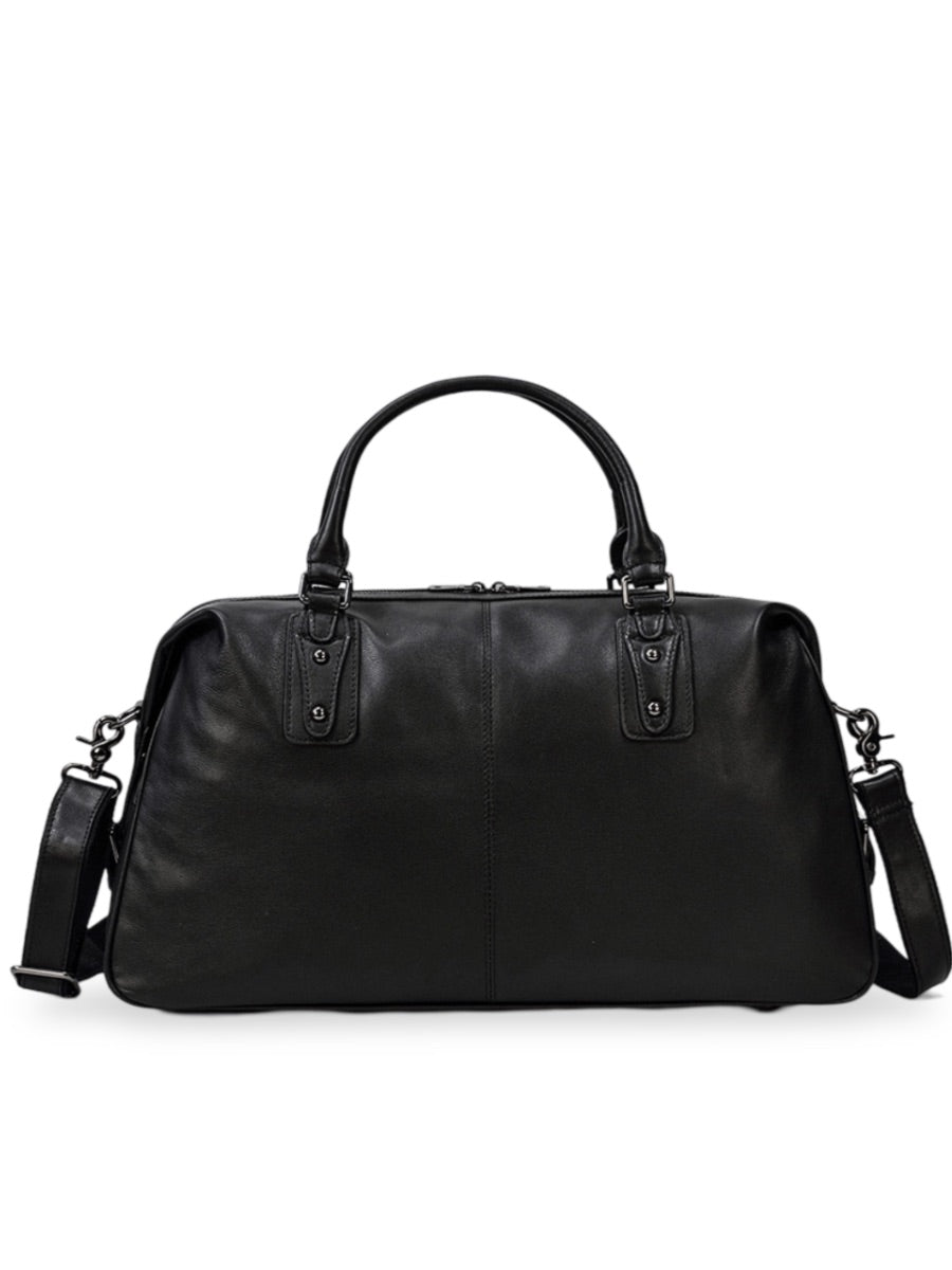 Sac de voyage en cuir, pour l'homme moderne, modèle Severin - Sac de voyage - Noir