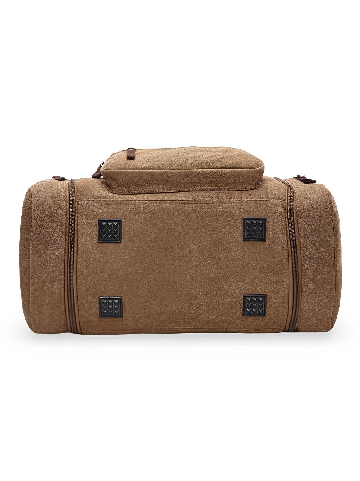 Sac de voyage en toile pour homme, grand format, multi - poches, et résistant, modèle Tony - Sac de voyage - Marron