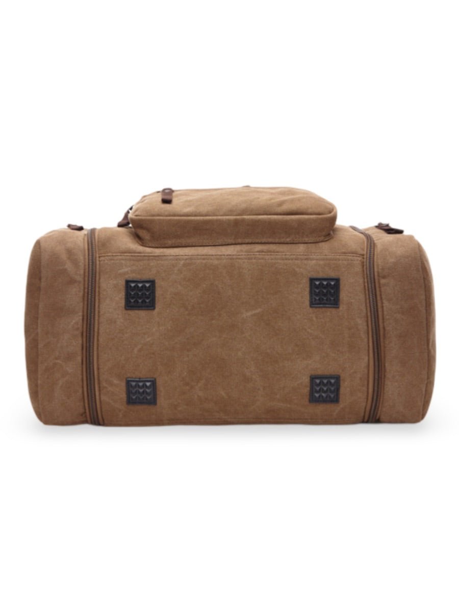 Sac de voyage en toile pour homme, grand format, multi - poches, et résistant, modèle Tony - Sac de voyage - Marron