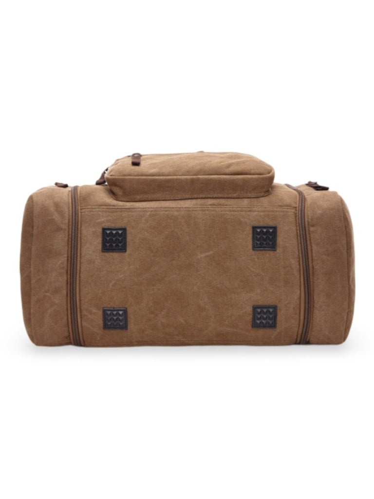 Sac de voyage en toile pour homme, grand format, multi - poches, et résistant, modèle Tony - Sac de voyage - Marron