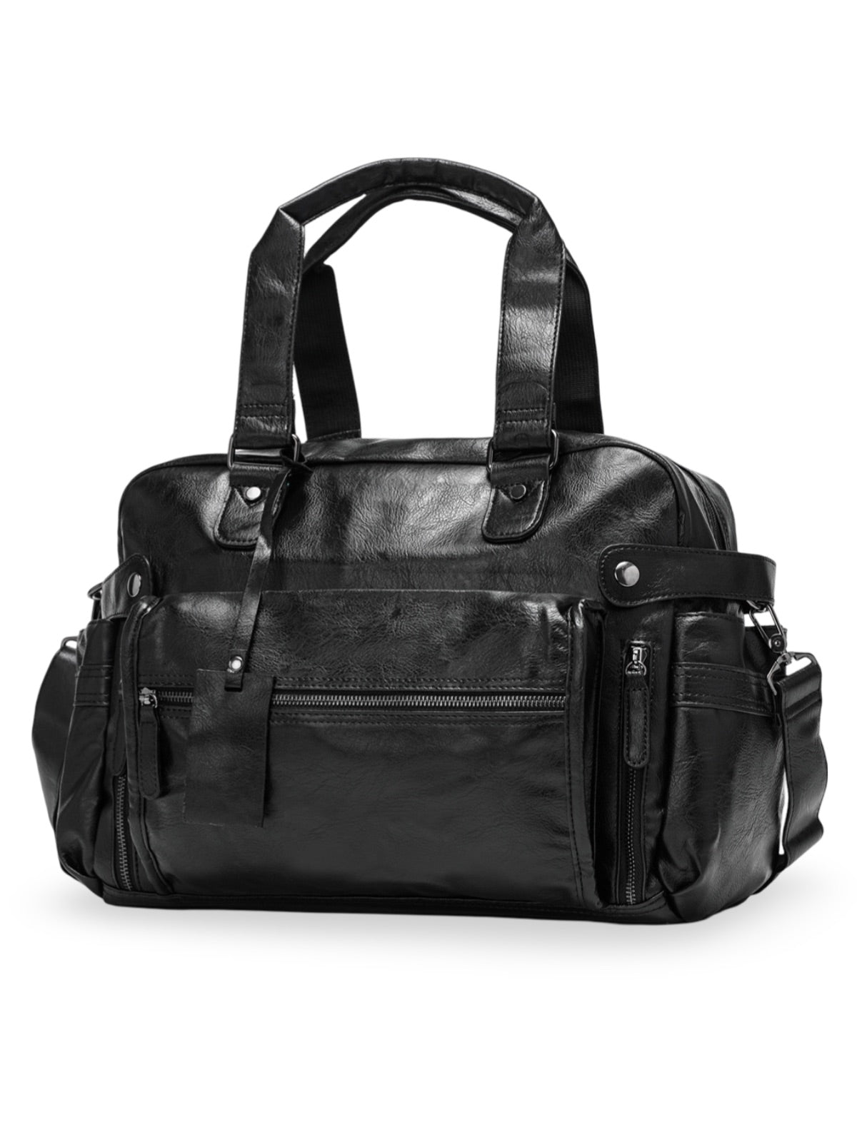 Sac de voyage homme, grand format, multi - poches, sac de week - end, modèle Josmin - Sac de voyage - Noir