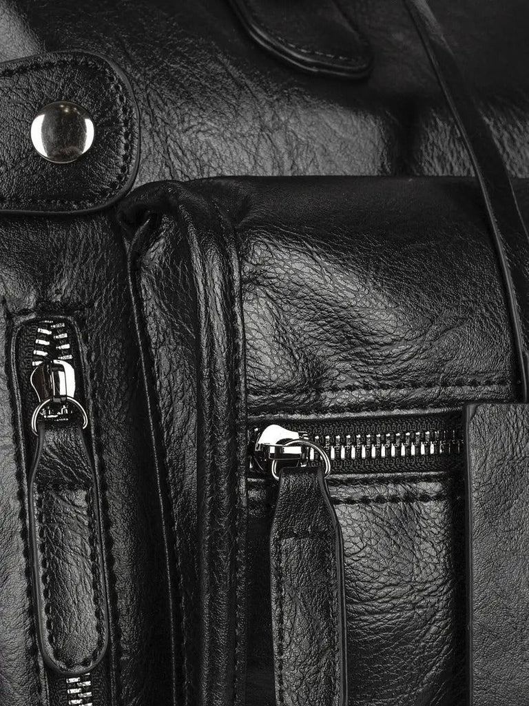 Sac de voyage homme, grand format, multi - poches, sac de week - end, modèle Josmin - Sac de voyage - Noir