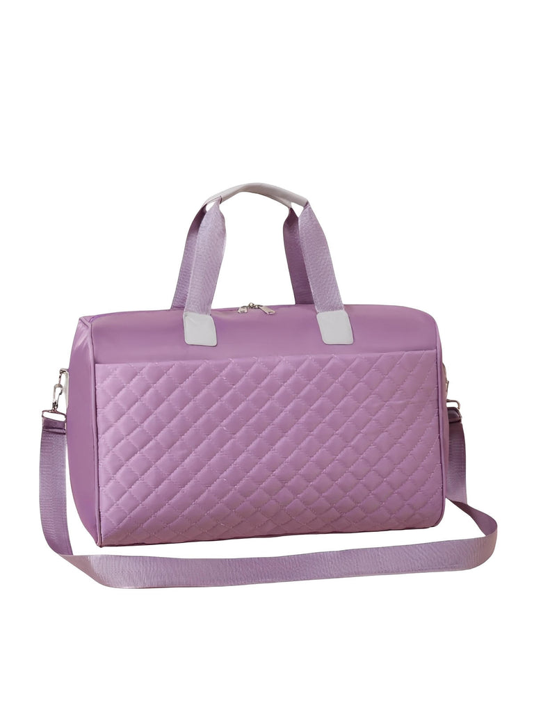Sac de voyage matelassé, sac cabine léger, sac de sport femme, sac weekend résistant, modèle Pélagie - Sac de voyage - Violet