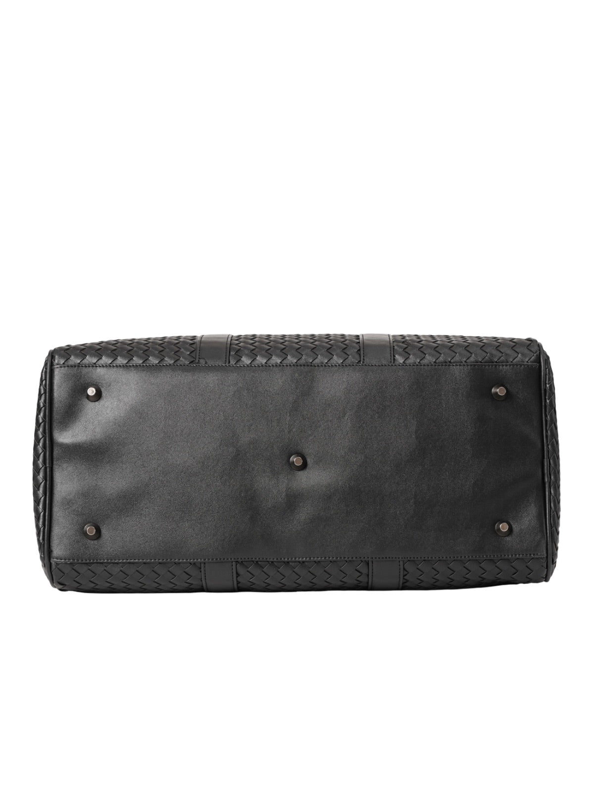 Sac de voyage mixte style luxe, sac de sport, sac week end, sac à main business, sac bandoulière noir tressé, vacances, modèle Zulma - Sac de voyage - Noir