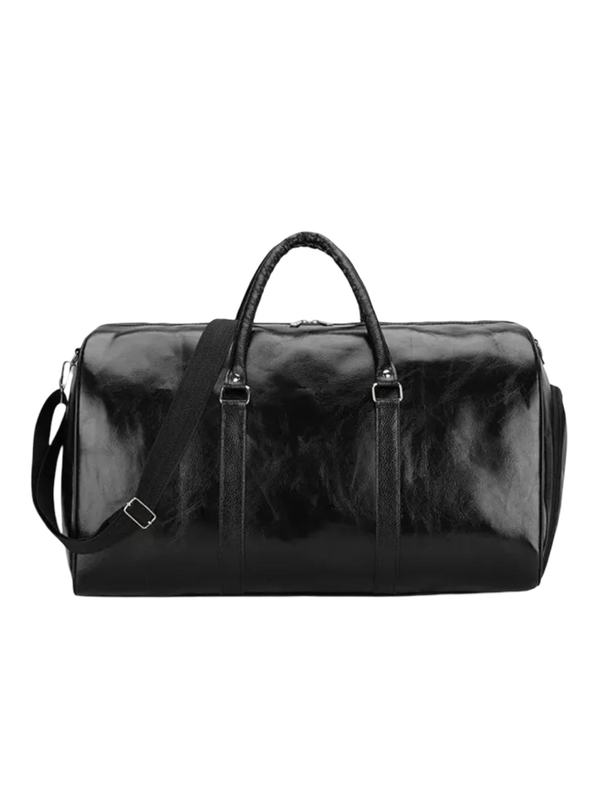 Sac de voyage, sac de vacances, sac imperméable sport, sac week - end compartiment chaussures, sac grande capacité, modèle Florie - Sac de voyage - Noir