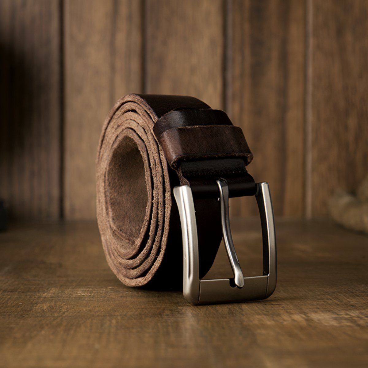 Ceinture en cuir homme à effet patiné - Ceinture - 95 cm